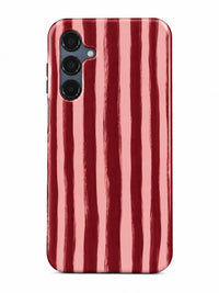 Streifen Bordeaux Handyhülle für Samsung Galaxy A13 mit Öse für die Handykette