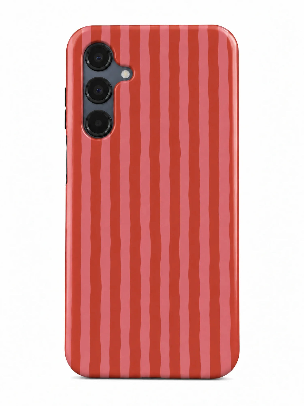 Streifen Rot-Rosa Handyhülle für Samsung Galaxy A15 mit Öse für die Handykette