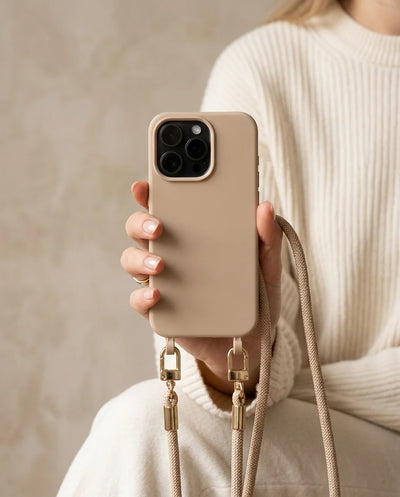 MagSafe Nude Beige Phone Case with Eyelets