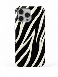 Zebra Handyhülle für iPhone 14 Pro Max mit Öse für die Handykette