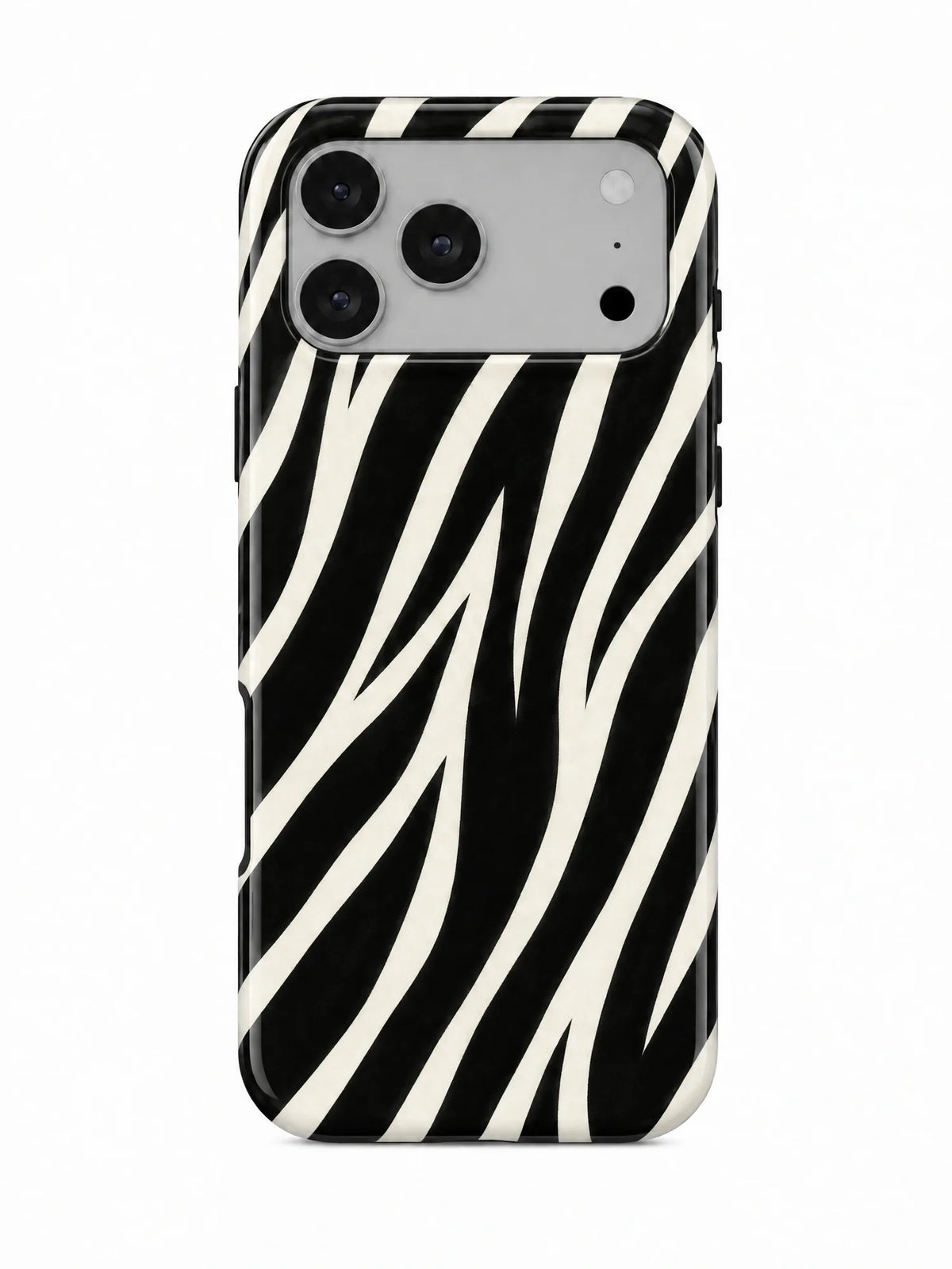 Zebra Handyhülle für iPhone 17 Pro mit Öse für die Handykette
