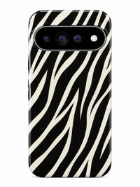 Zebra Handyhülle für Google Pixel 9 Pro mit Öse für die Handykette