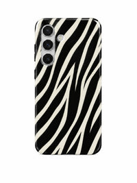 Zebra Handyhülle für Samsung Galaxy S24 mit Öse für die Handykette